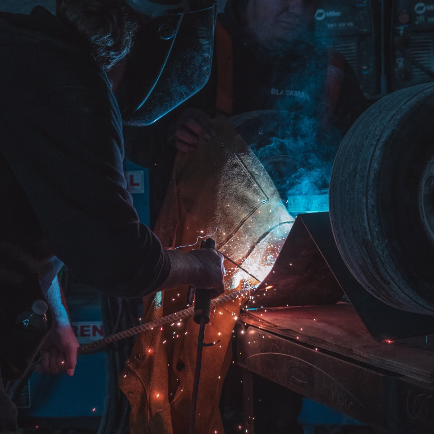 Welder glow editorial still