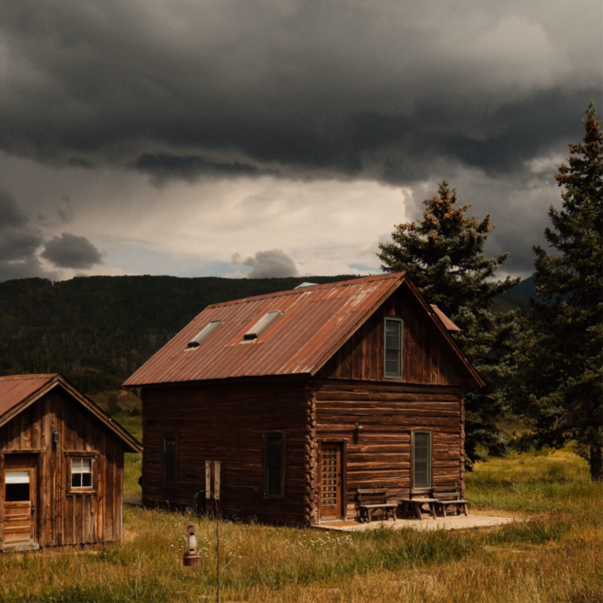 Cabin exterior clouds