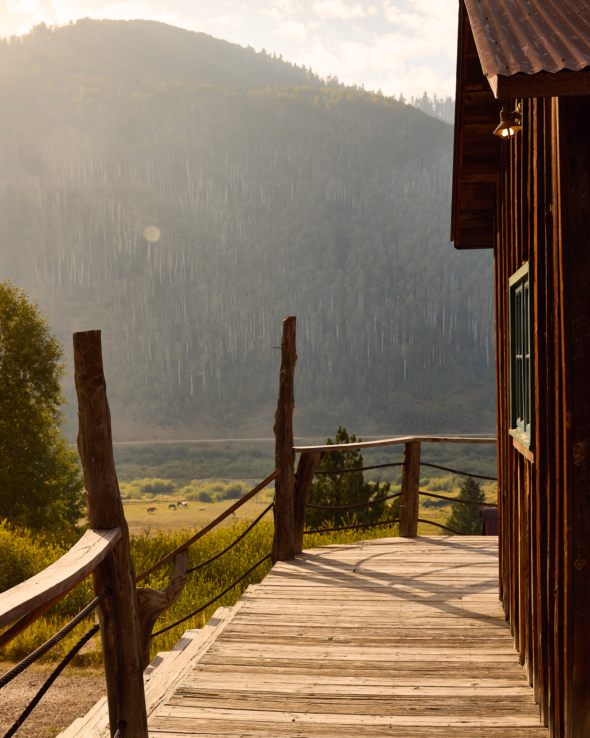Cabin exterior deck