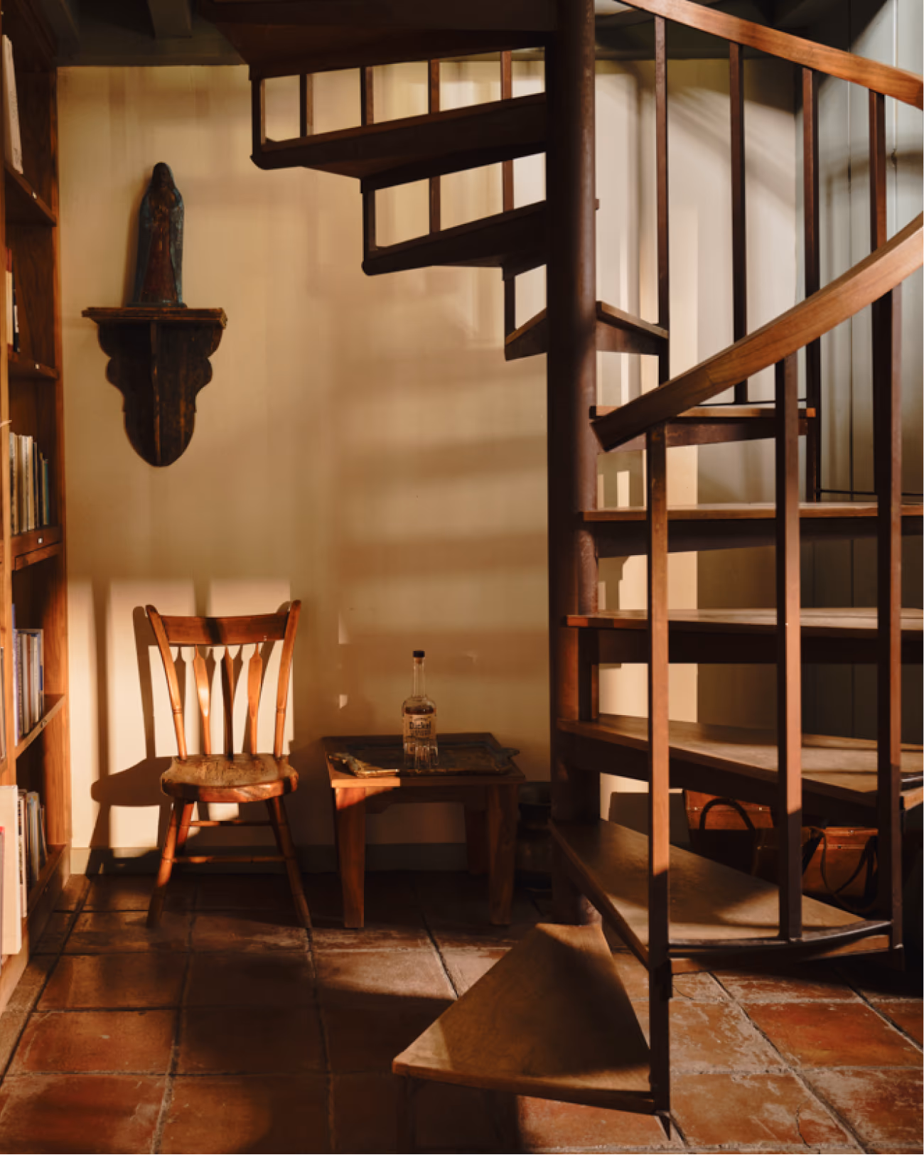 Spiral staircase interior
