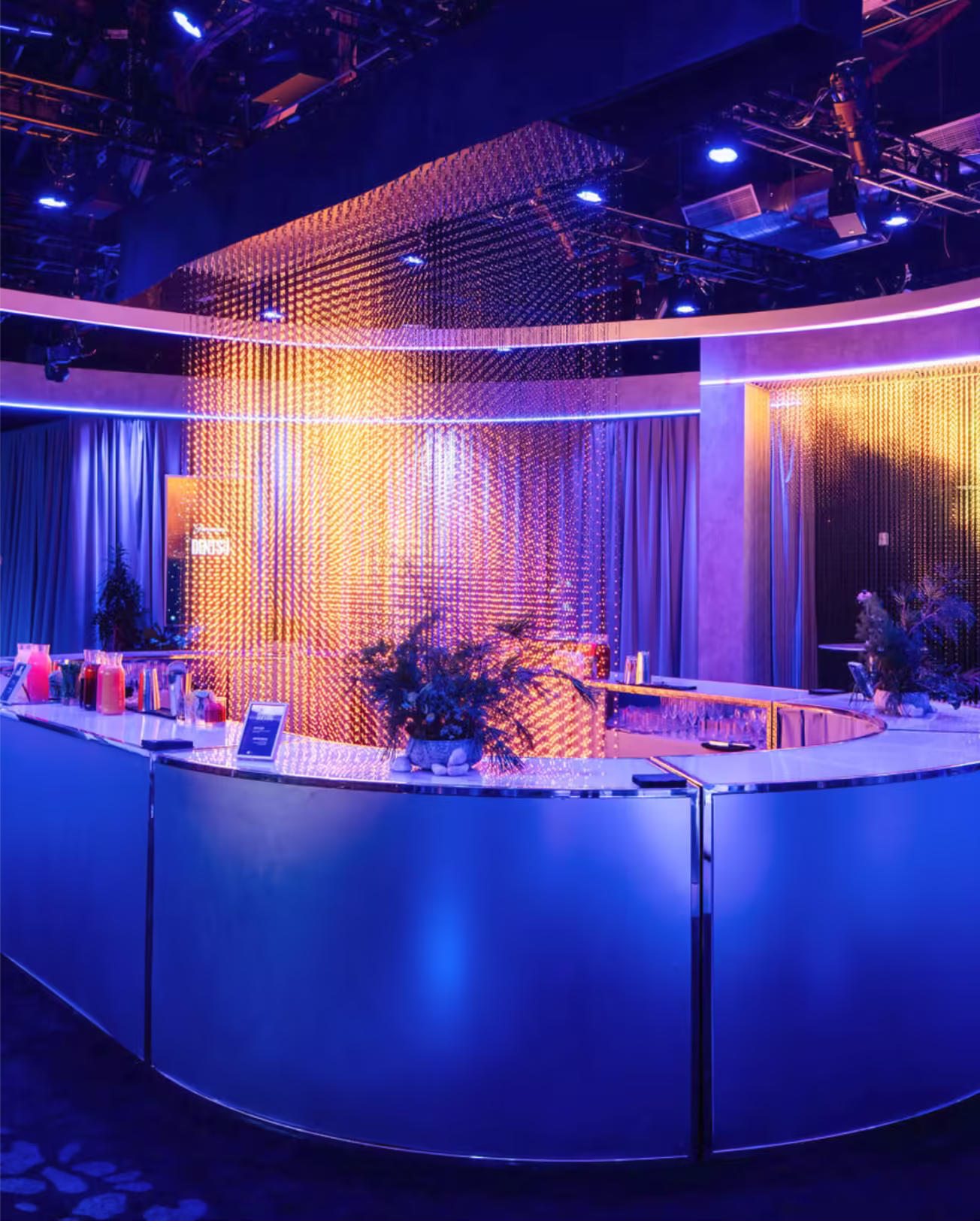 Bar lighting environment detail